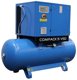 Phazair-230 5.5-10-270 VSD Belt driven screw Compressor 5.5 kW 10 Bar