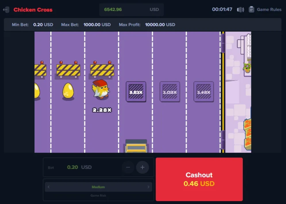 Chicken Cross Game